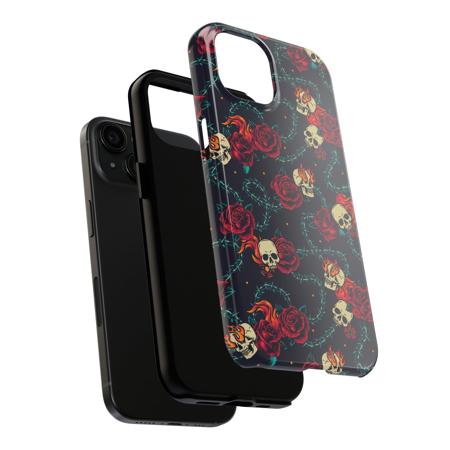 Skulls & Roses Tough iPhone Case