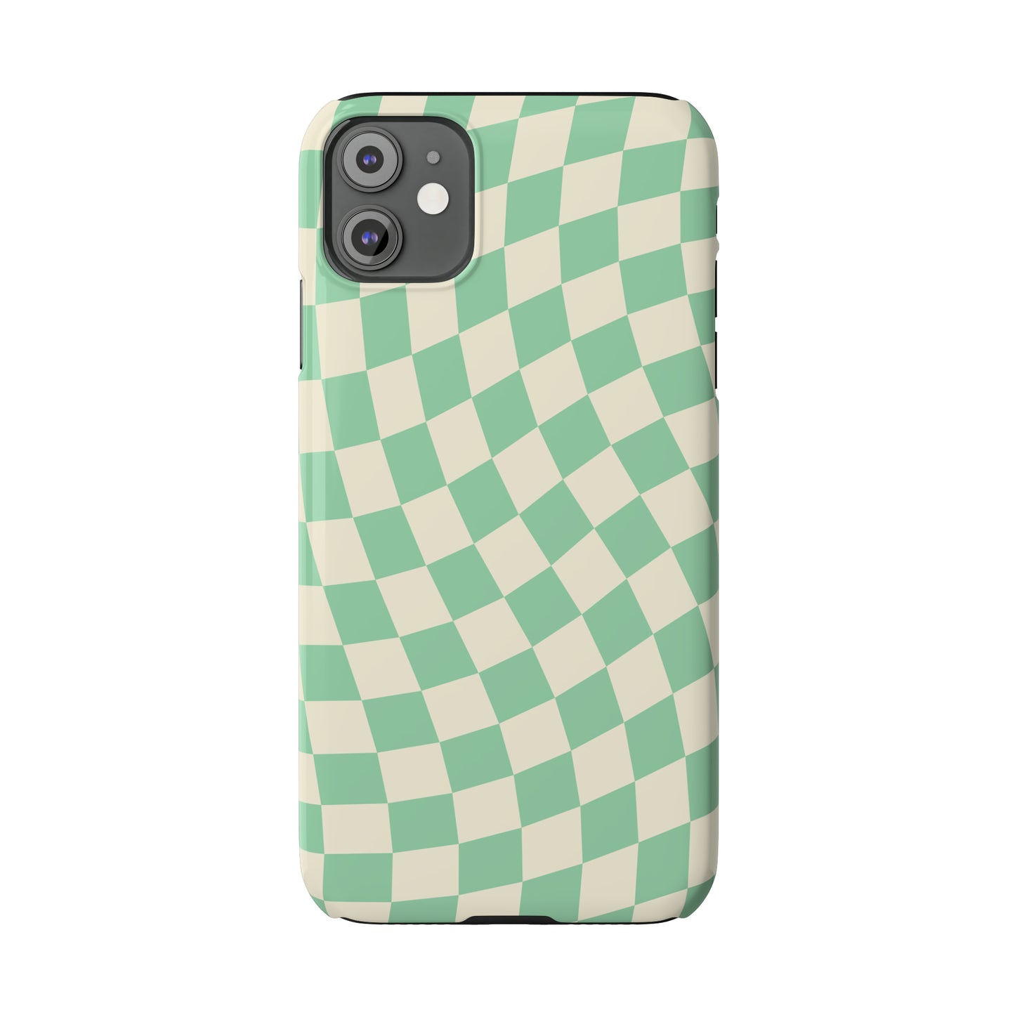 Pistachio Checkers Snap Case