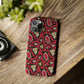 Red Snake Skin Snap Case