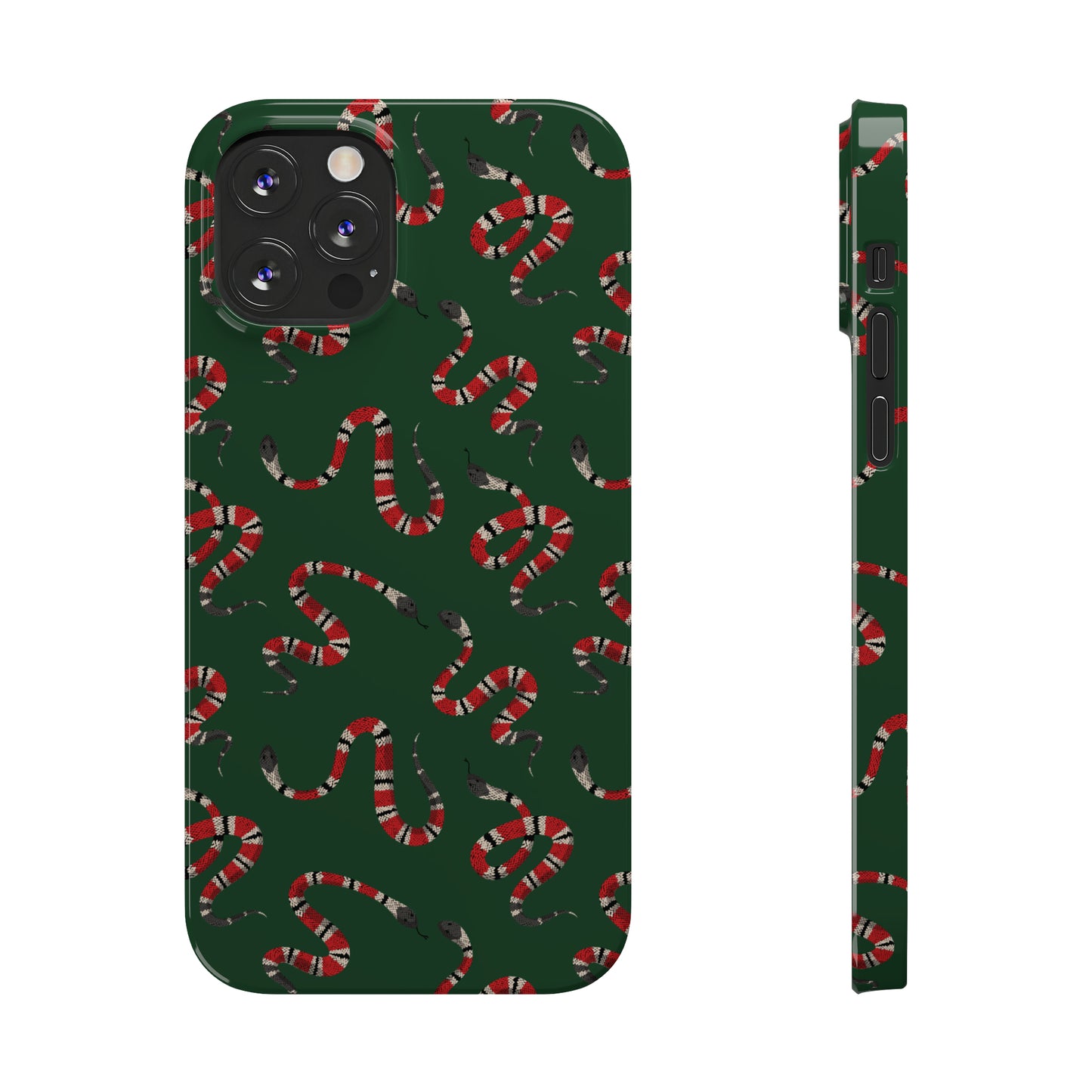 Snake Pattern Snap Case