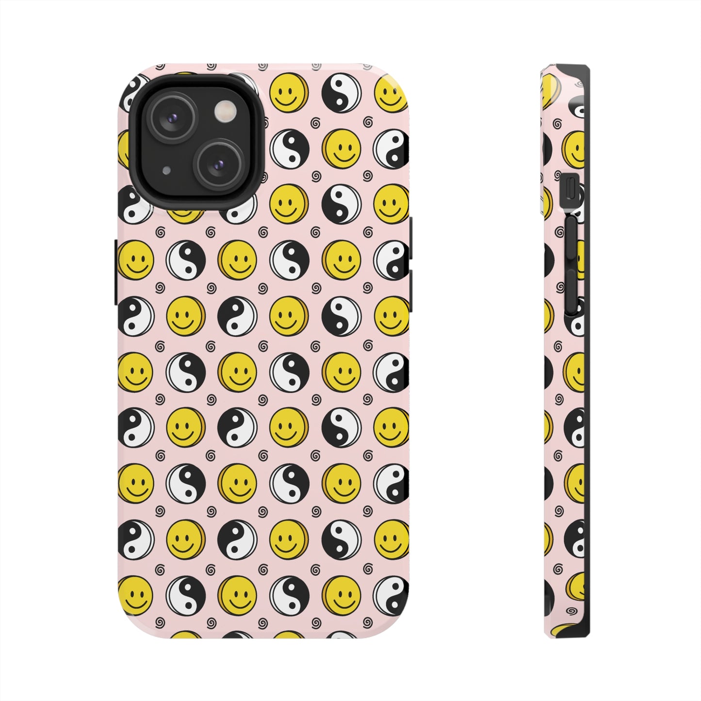 Yin and yang X Smiley Tough iPhone Case