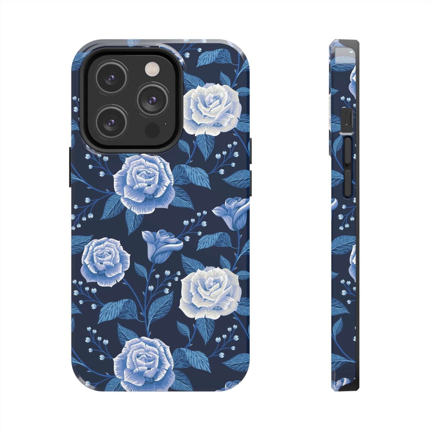 Midnight Rose Tough iPhone Case