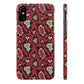 Red Snake Skin Snap Case