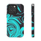 Aqua liquid marble pattern Tough Case