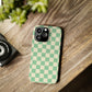 Retro Mint Checkers Snap Case