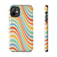 Retro Swirl Tough iPhone Case