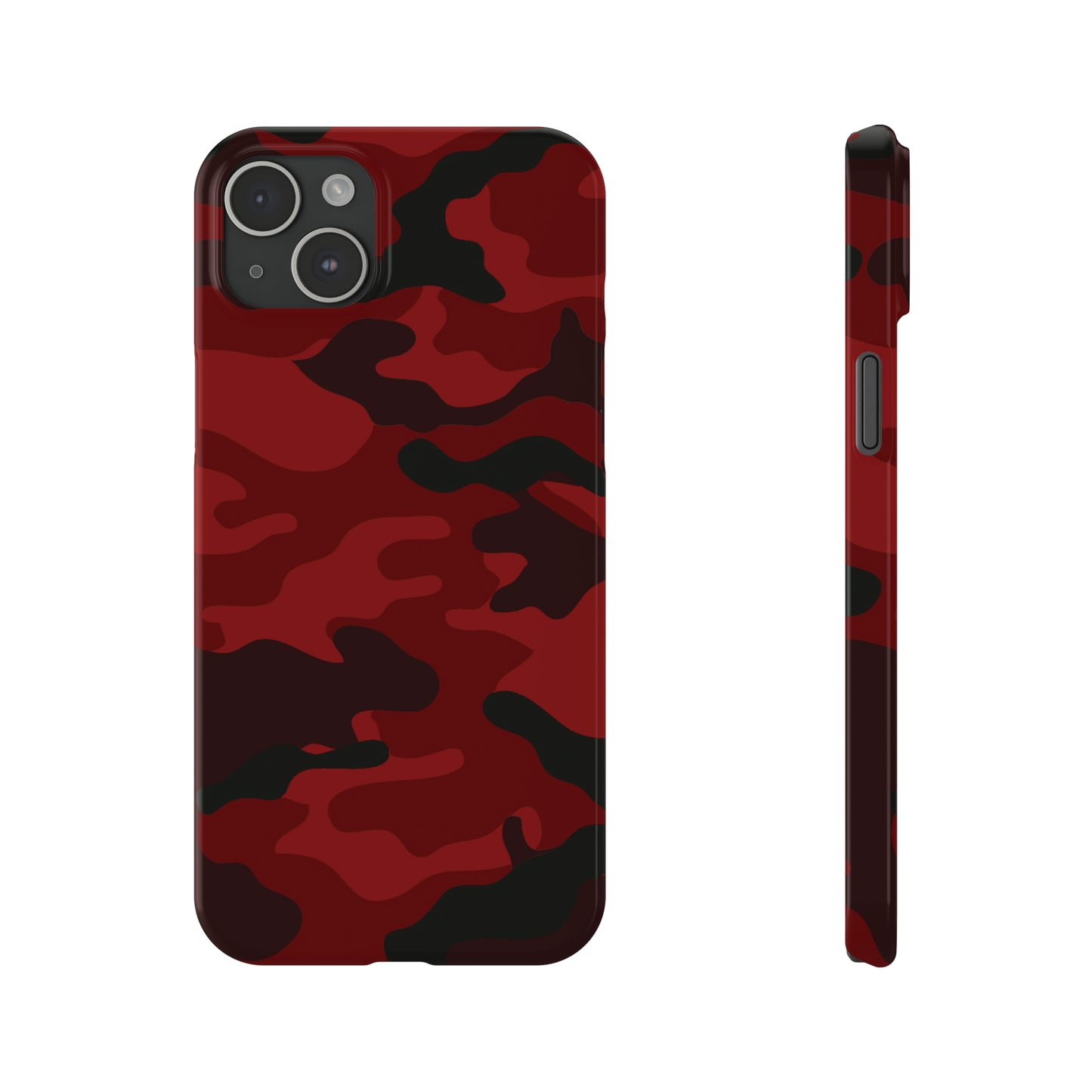 Red Camouflage Snap Case