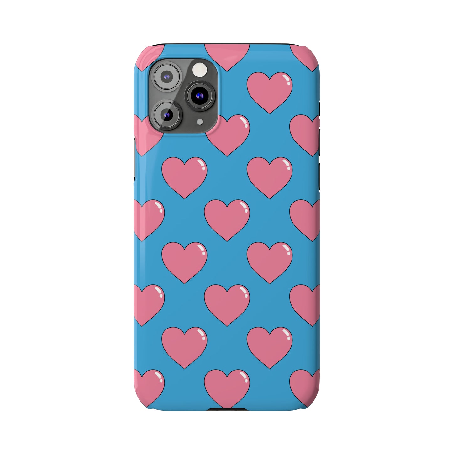 Bubblegum Heart Snap Case