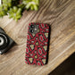 Red Snake Skin Snap Case