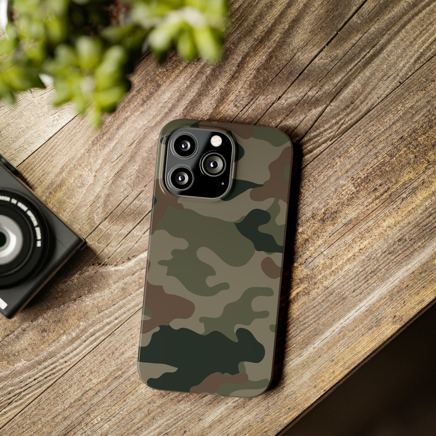 Dark Camouflage Snap Case