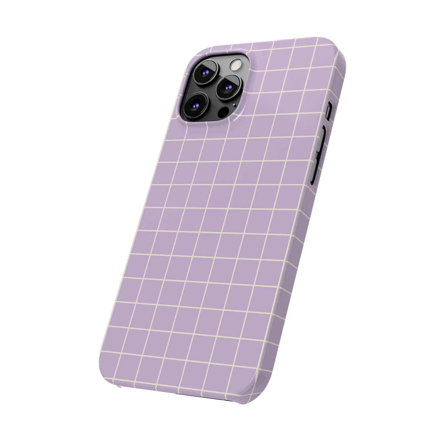 Lavender Grid Snap Case