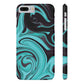 Aqua liquid marble pattern Snap Case