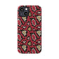 Red Snake Skin Snap Case