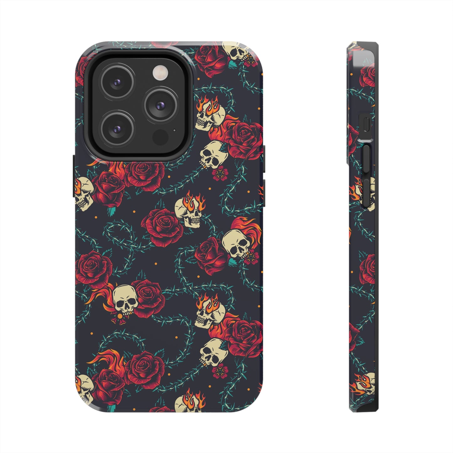 Skulls & Roses Tough iPhone Case