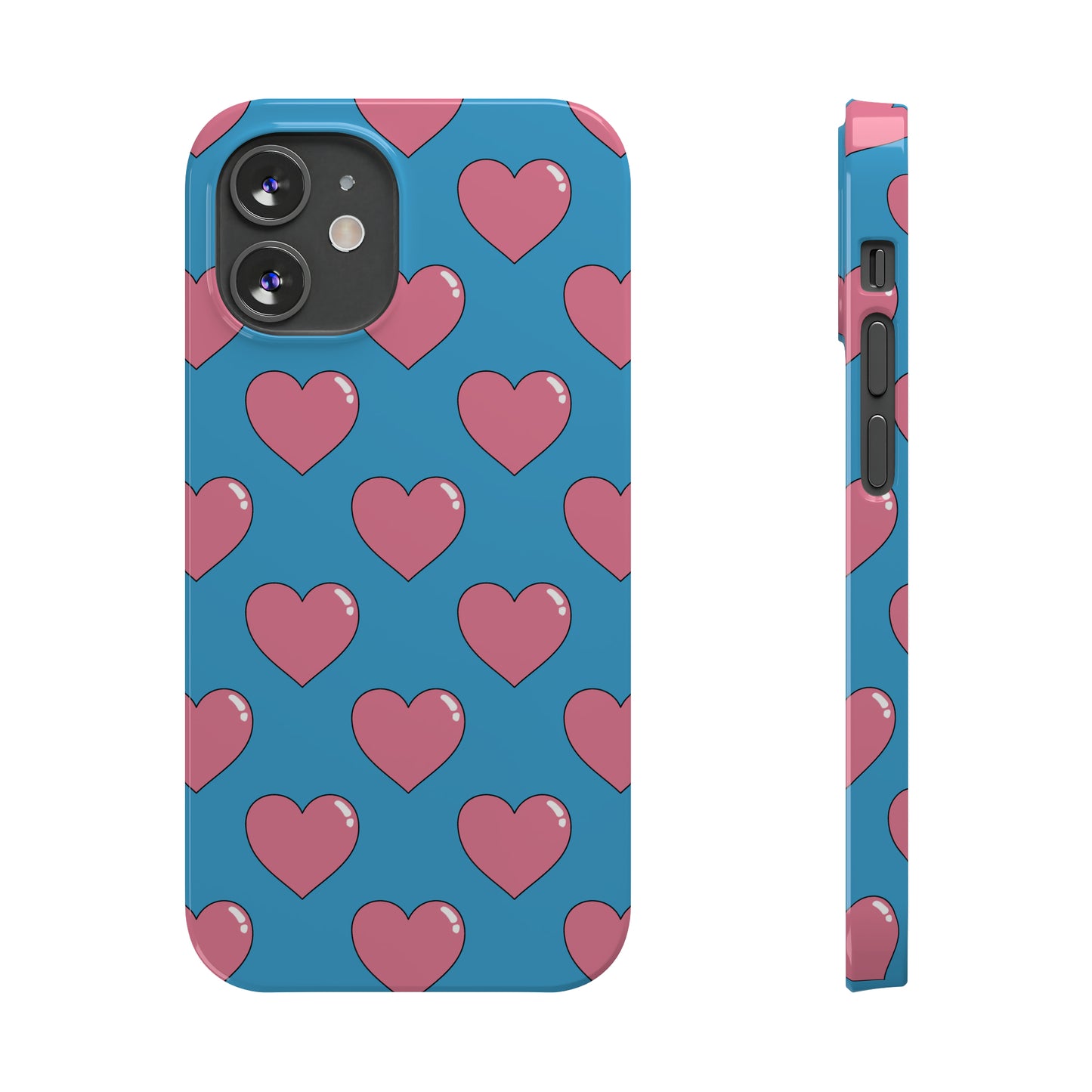 Bubblegum Heart Snap Case