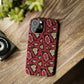 Red Snake Skin Snap Case