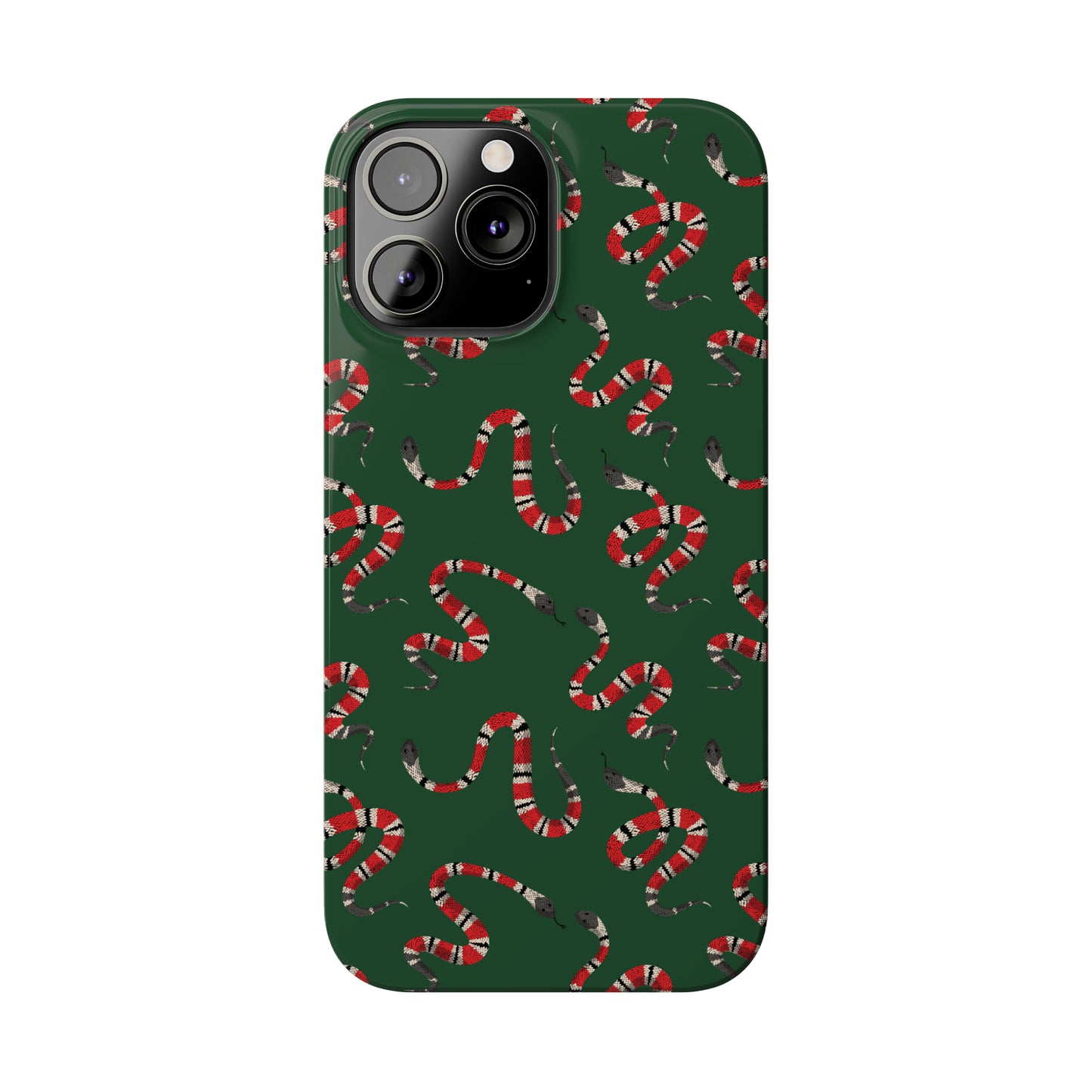 Snake Pattern Snap Case