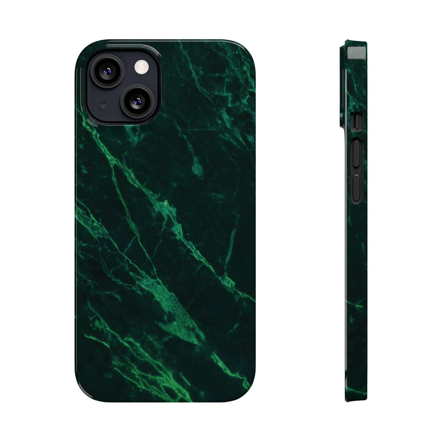 Dark green marble pattern Snap Case