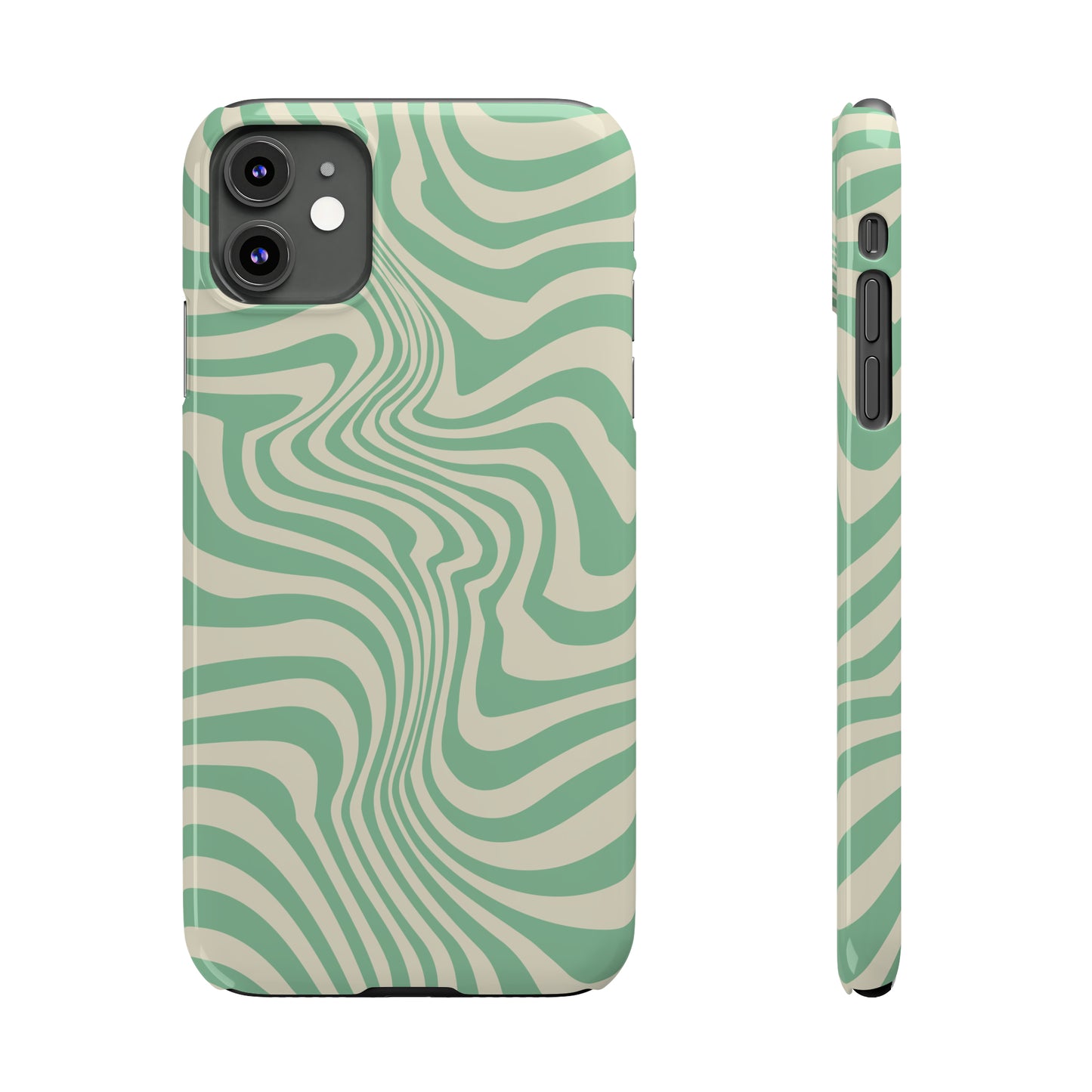 Pistachio Swirls Snap Case