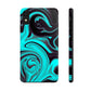 Aqua liquid marble pattern Tough Case