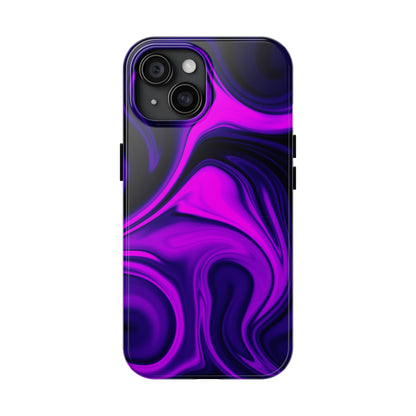 Purple liquid marble pattern Tough Case