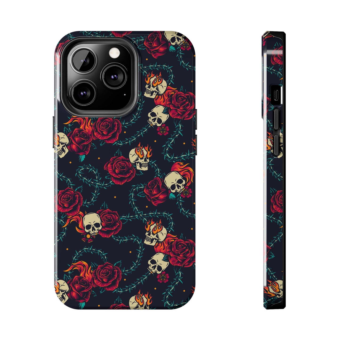 Skulls & Roses Tough iPhone Case