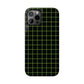 Green Grid Snap Case