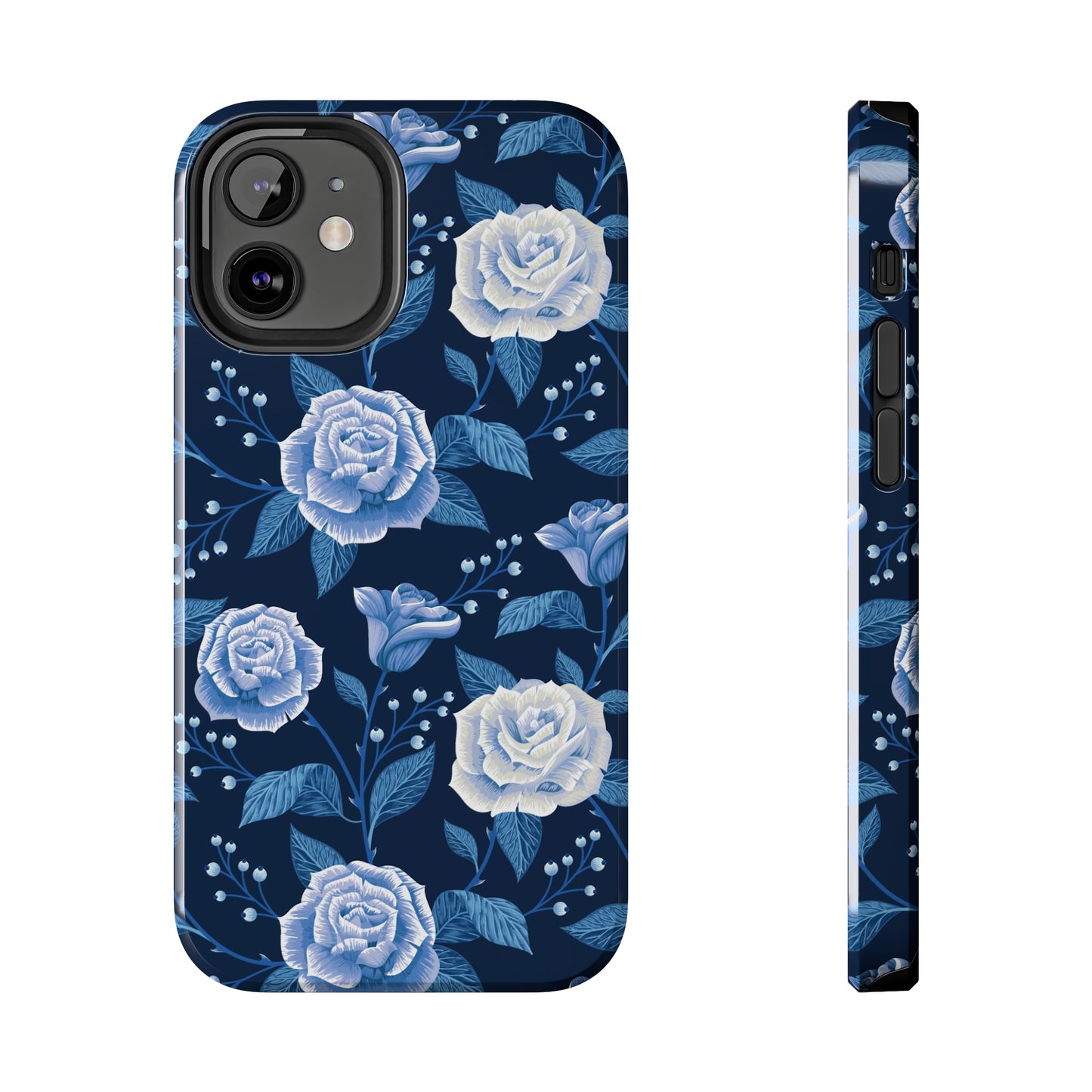 Midnight Rose Tough iPhone Case