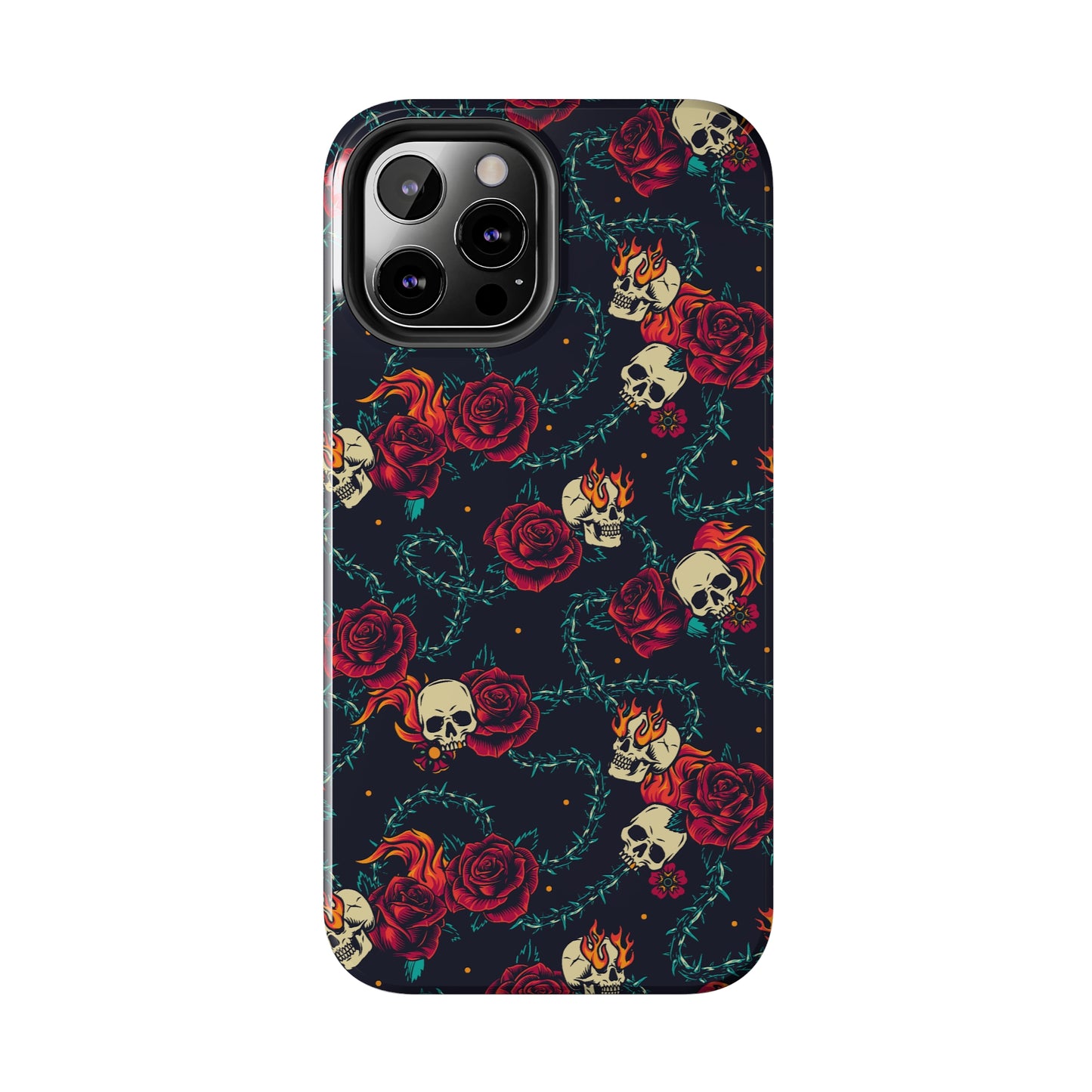 Skulls & Roses Tough iPhone Case