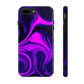 Purple liquid marble pattern Tough Case