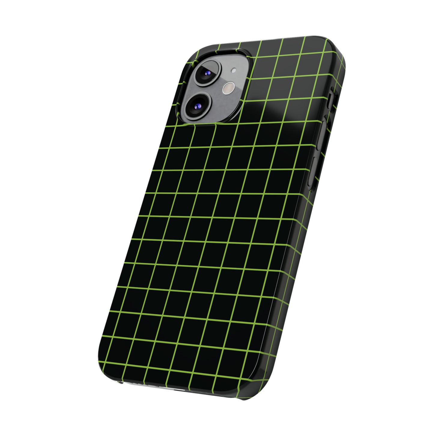 Green Grid Snap Case