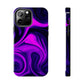 Purple liquid marble pattern Tough Case