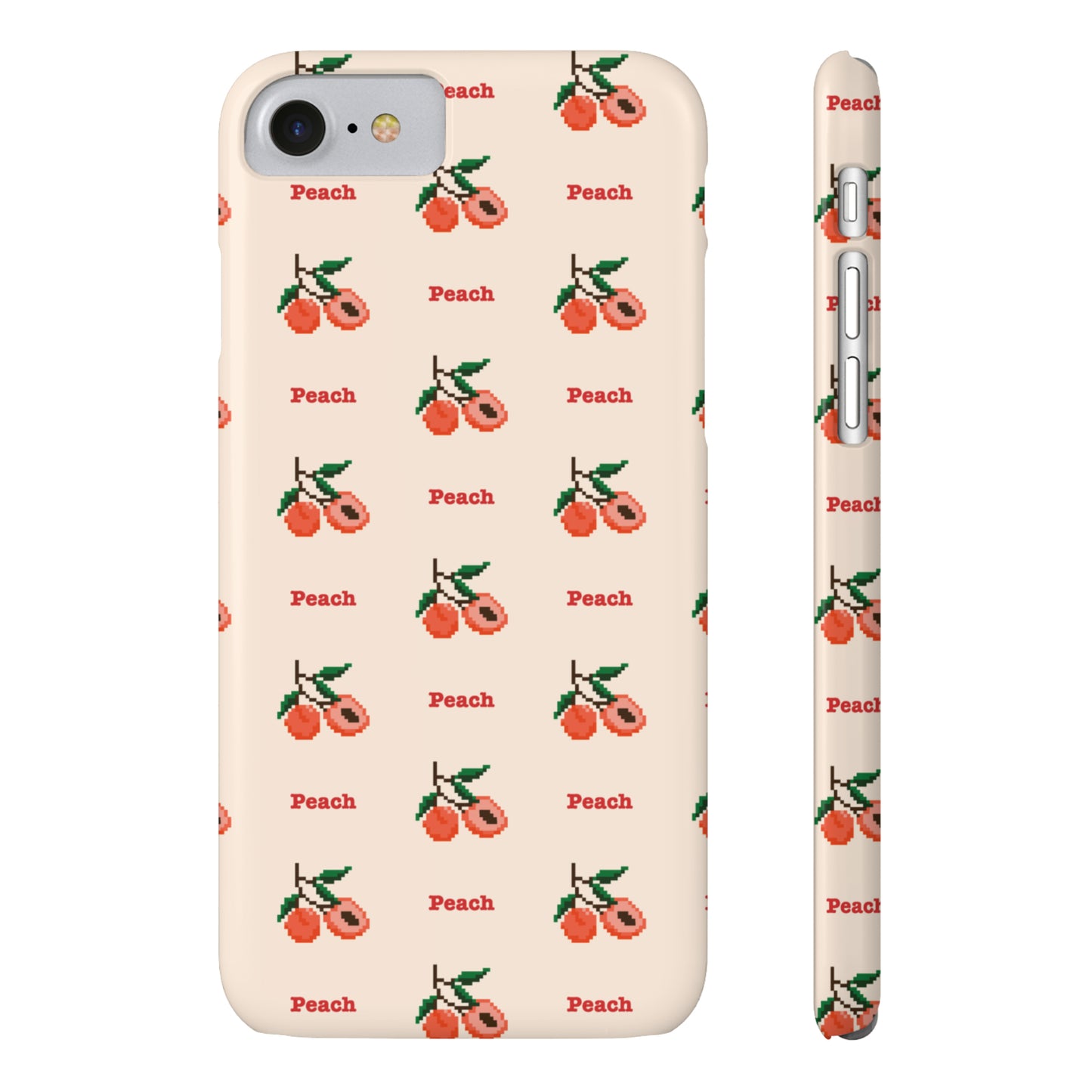 Pixelated Peach Snap Case