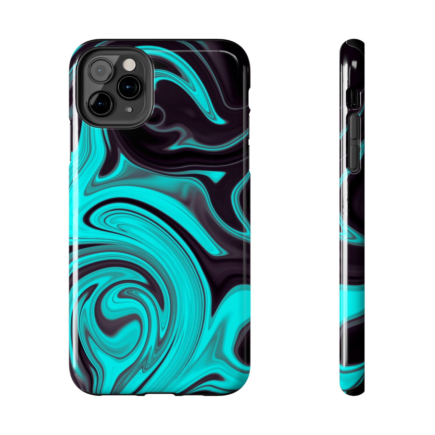 Aqua liquid marble pattern Tough Case