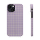 Lavender Grid Snap Case