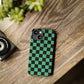 Green Checkers Snap Case