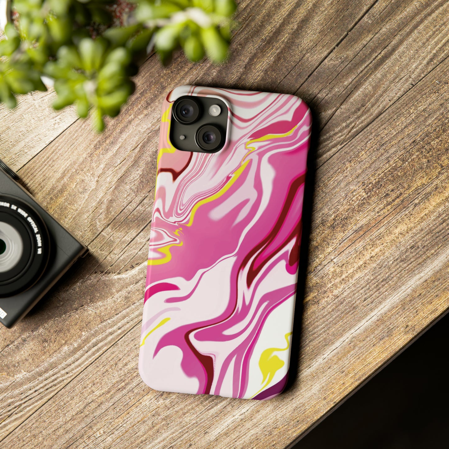 Acid marble pattern Snap Case