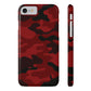 Red Camouflage Snap Case