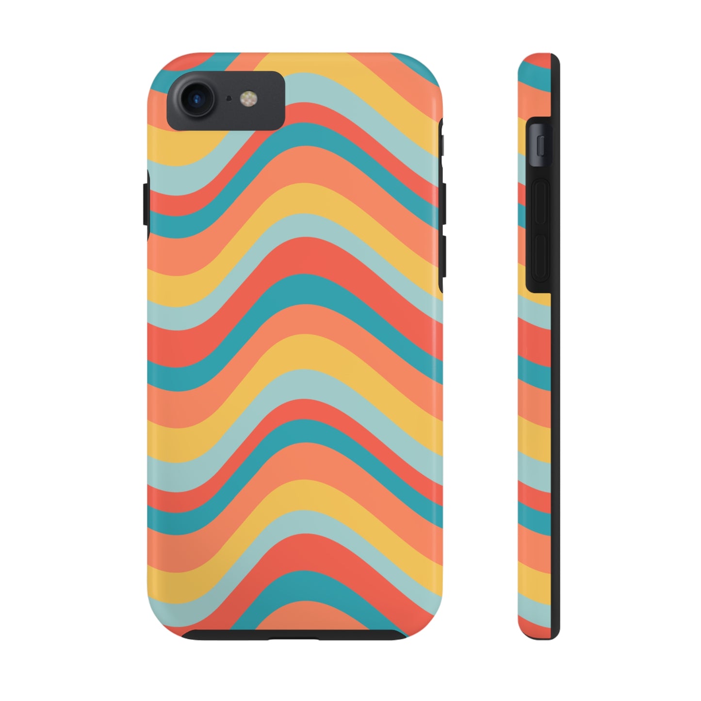 Wavy Pattern Tough iPhone Case