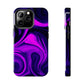 Purple liquid marble pattern Tough Case