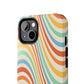 Retro Swirl Tough iPhone Case