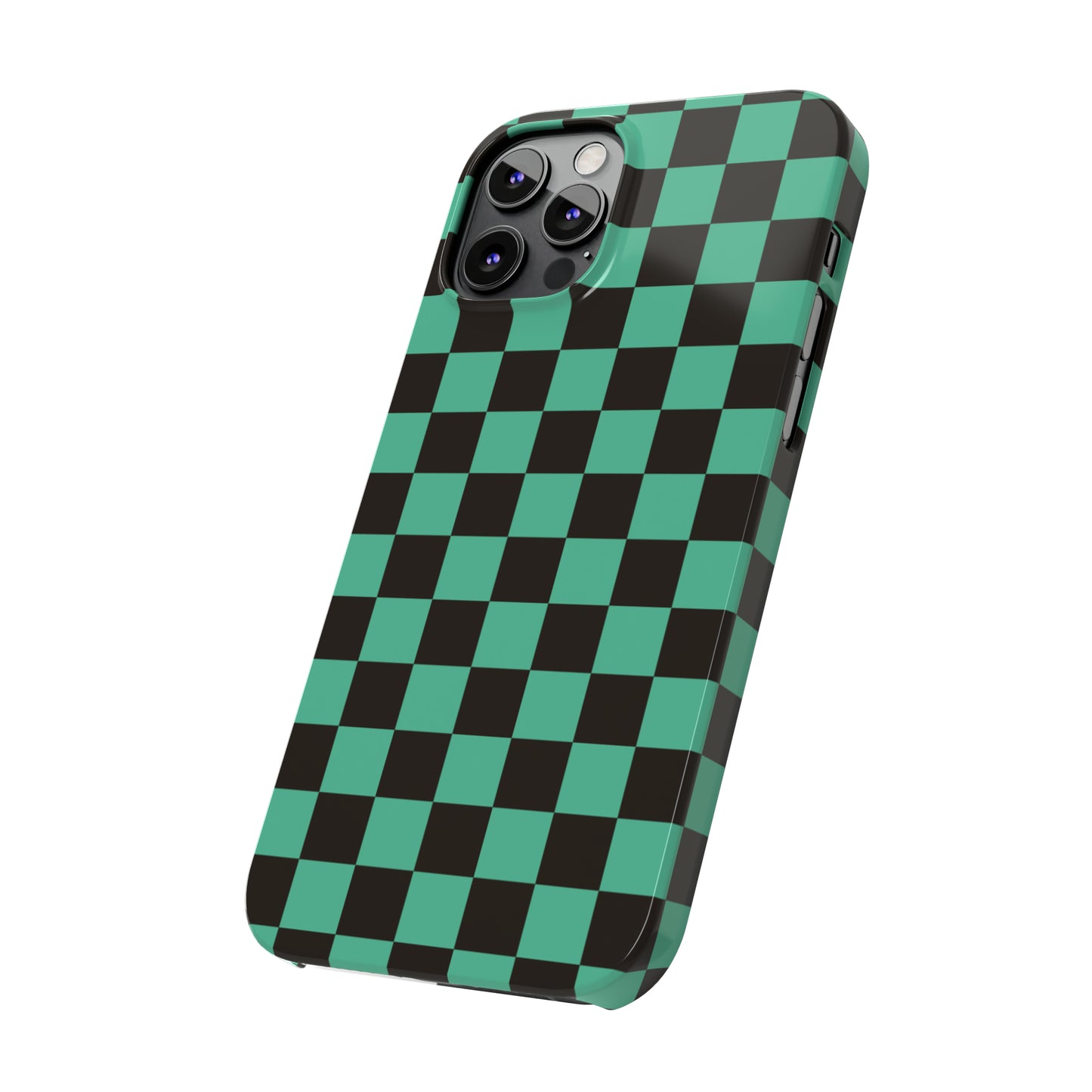 Green Checkers Snap Case