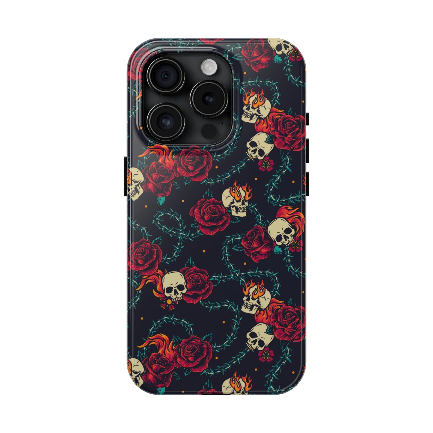 Skulls & Roses Tough iPhone Case