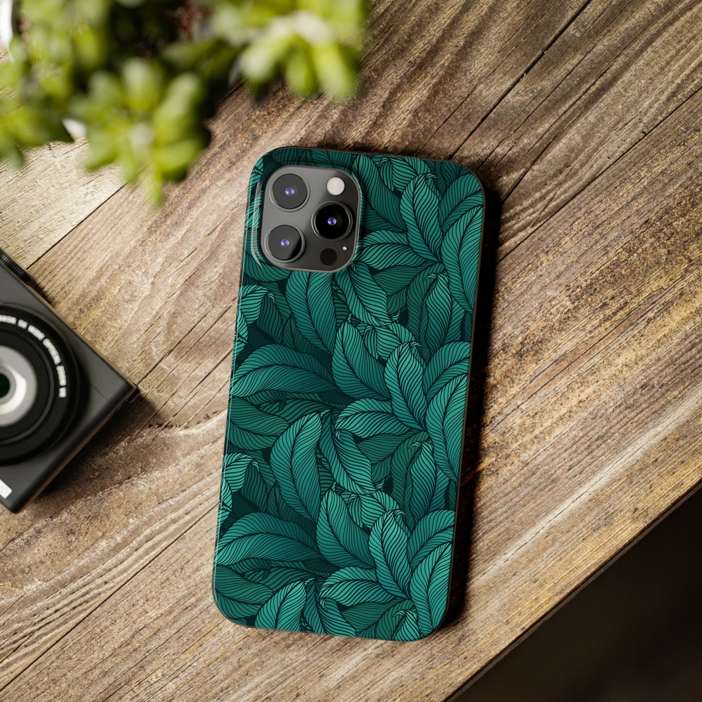 Tropical Leaves Snap Case