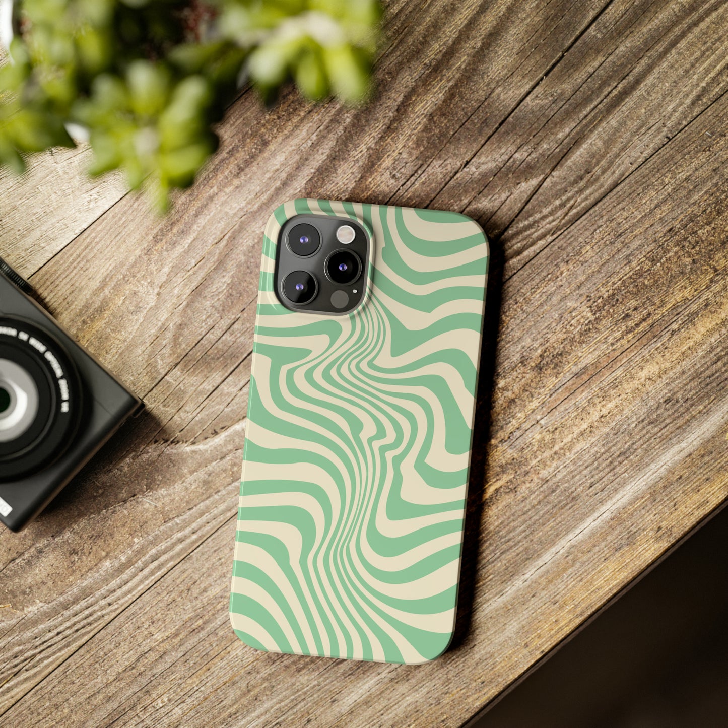 Pistachio Swirls Snap Case