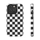 Black and white checks Tough Case