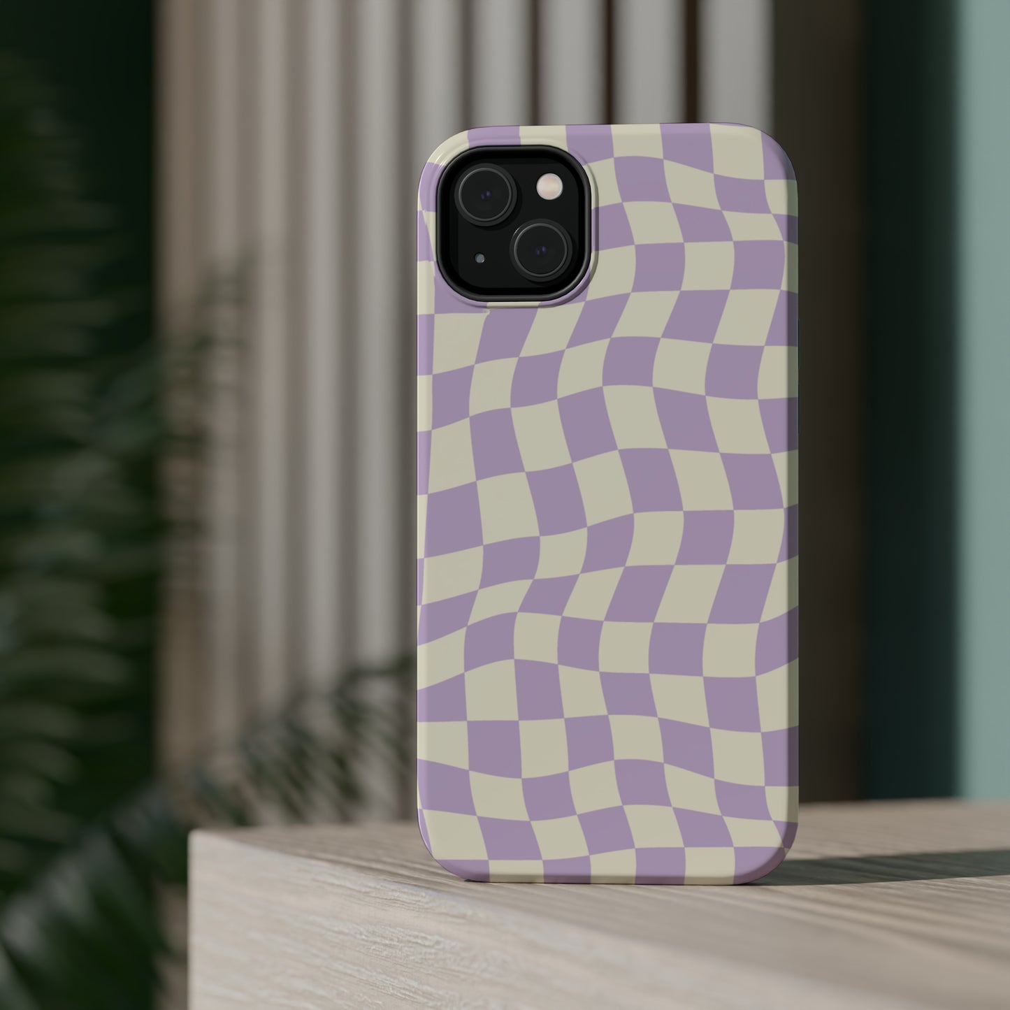 Lavender Crazy Checkers MagSafe Tough Case