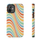 Retro Swirl Tough iPhone Case