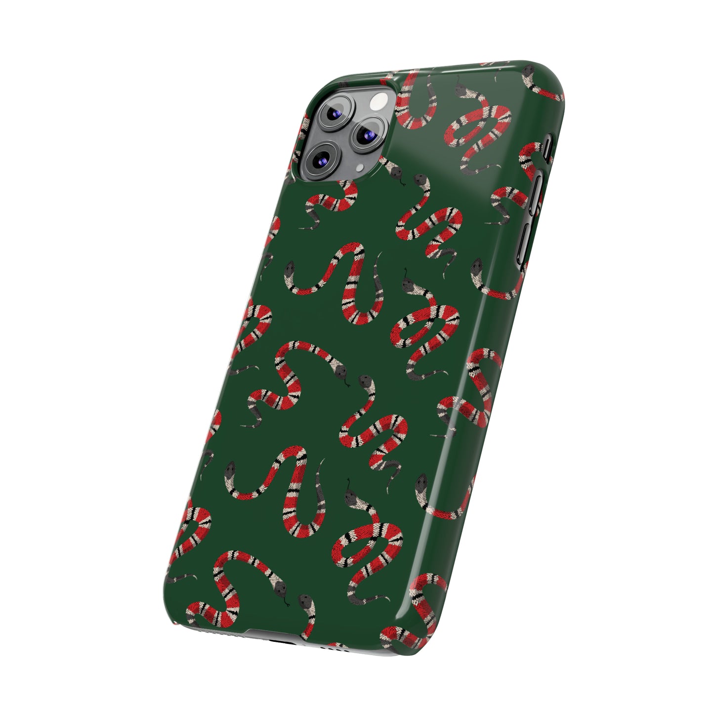 Snake Pattern Snap Case