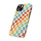 Retro Crazy Checkers Snap Case